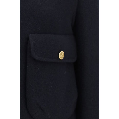 Thom Browne Blue Wool Oves Aries Full-Length Jacket