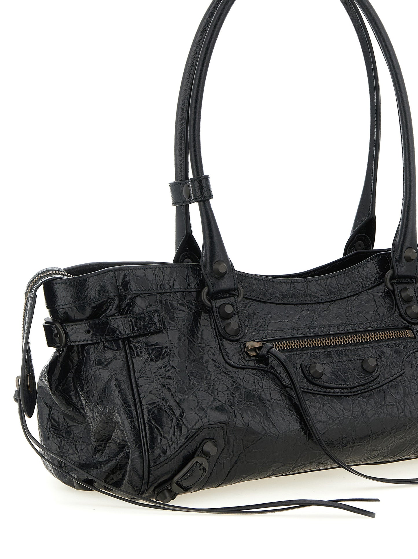 Balenciaga Black Lamb Leather Shoulder Bag