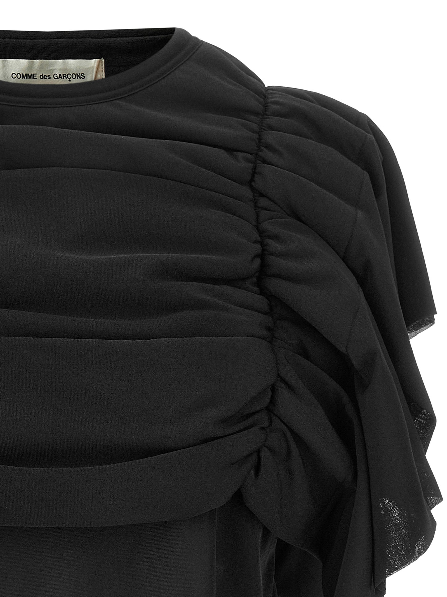 Comme Des Garçons Black Polyester Pattern Shirt