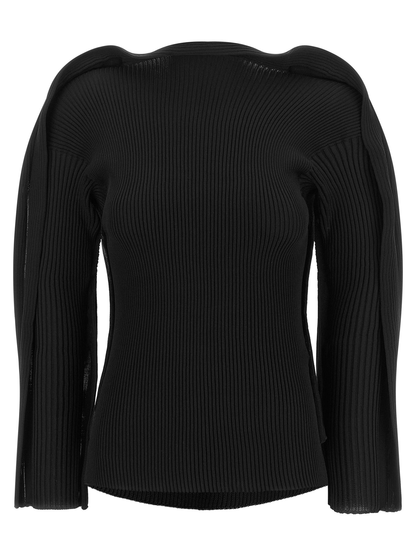 Issey Miyake Black Polyester Cardigan