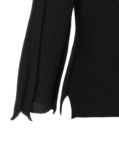 Issey Miyake Black Polyester Cardigan