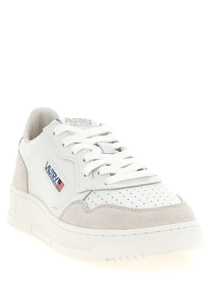 Autry White Cowhide Low Top Sneakers