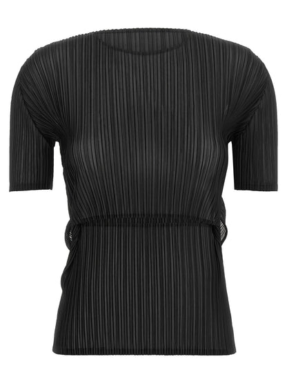 Issey Miyake Black Polyester Pattern Shirt