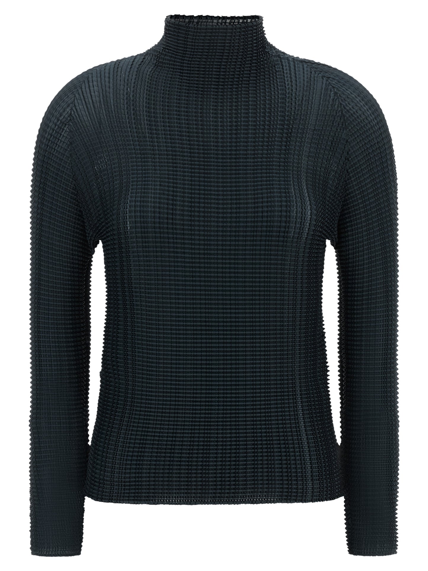 Issey Miyake Blue Polyester Cardigan
