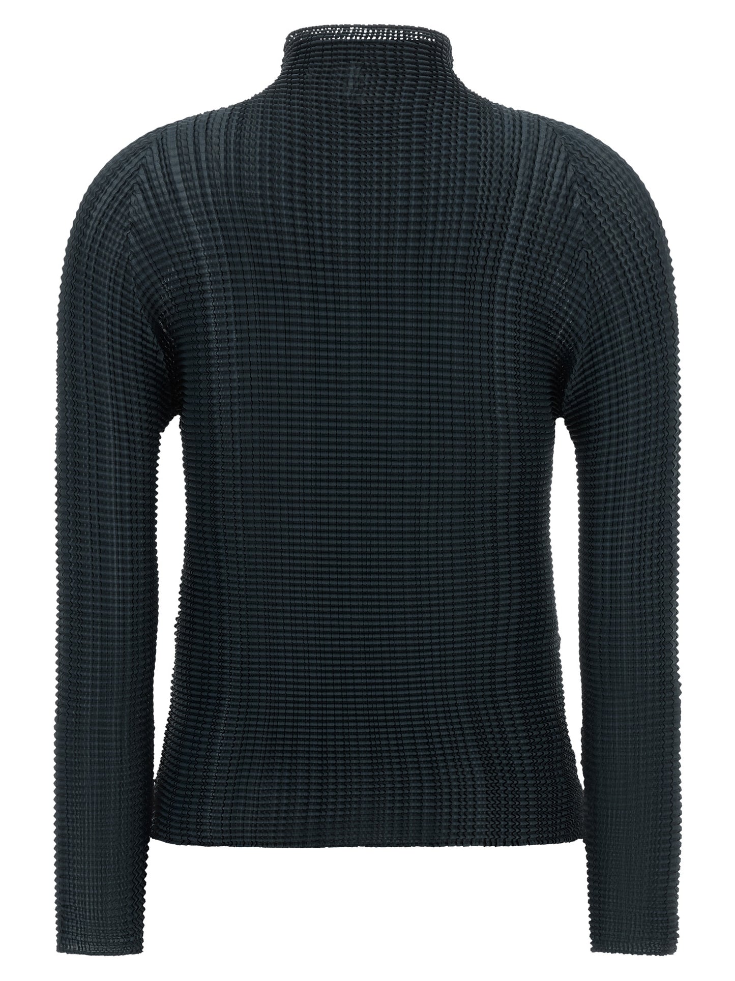 Issey Miyake Blue Polyester Cardigan