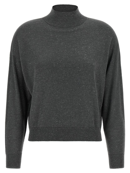 Peserico Gray Virgin Wool Cardigan