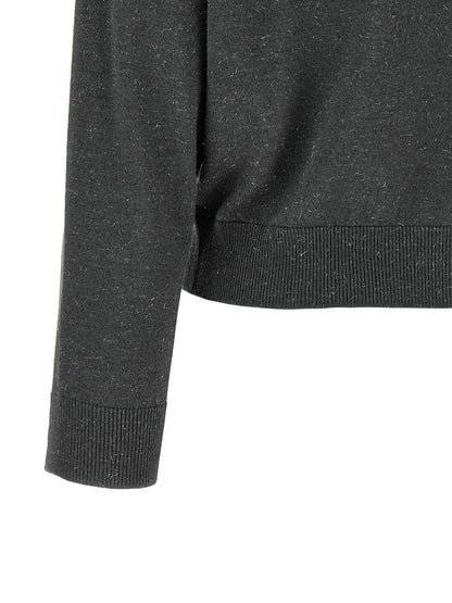 Peserico Gray Virgin Wool Cardigan
