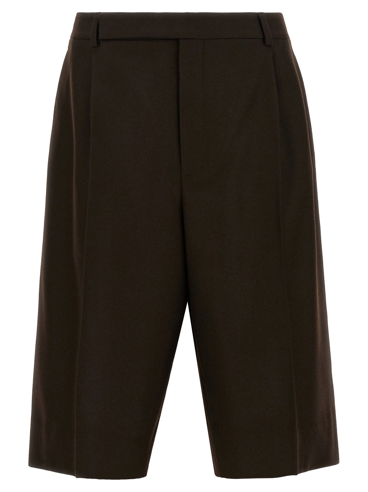 Saint Laurent Brown Wool Bermuda Shorts