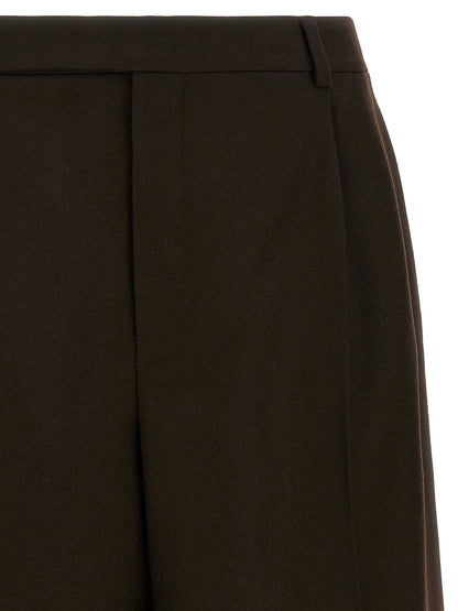 Saint Laurent Brown Wool Bermuda Shorts