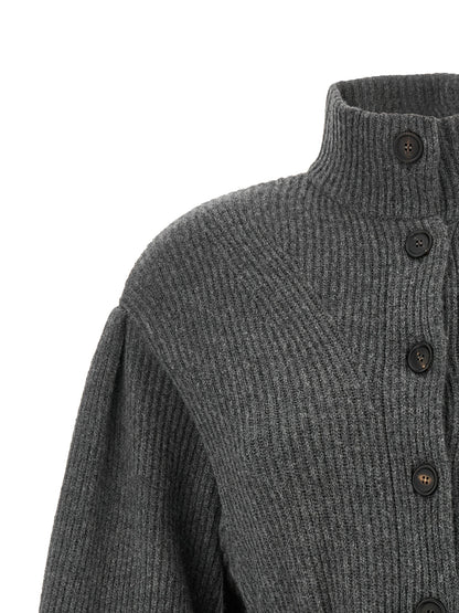 Brunello Cucinelli Gray Virgin Wool Cardigan