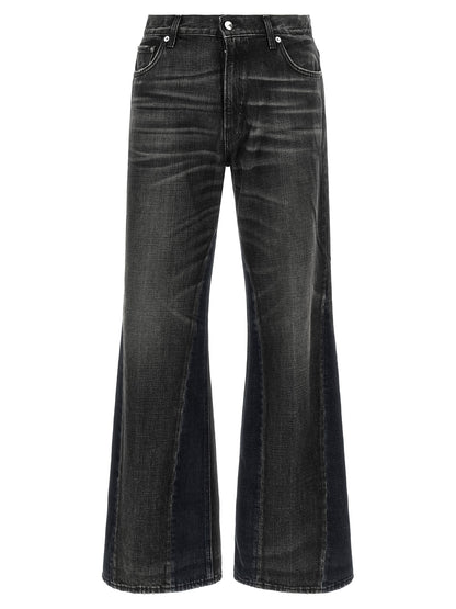 Haikure Gray Cotton Flared Jeans