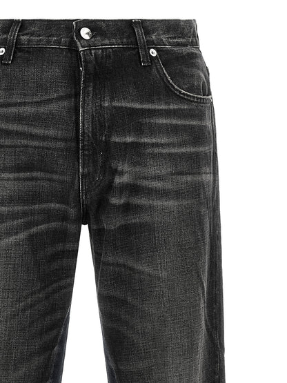 Haikure Gray Cotton Flared Jeans