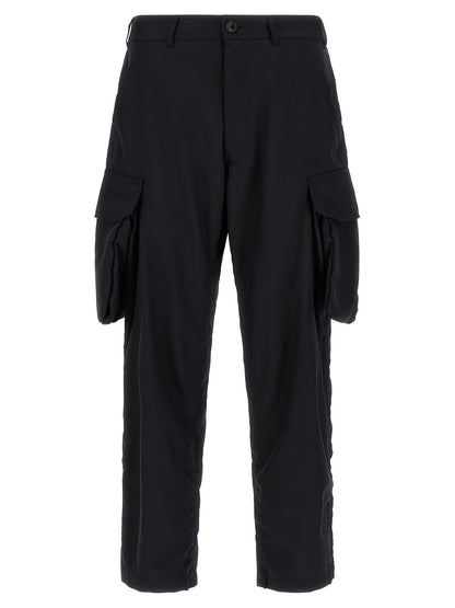 Comme Des Garçons Blue Polyester Cargo Pants