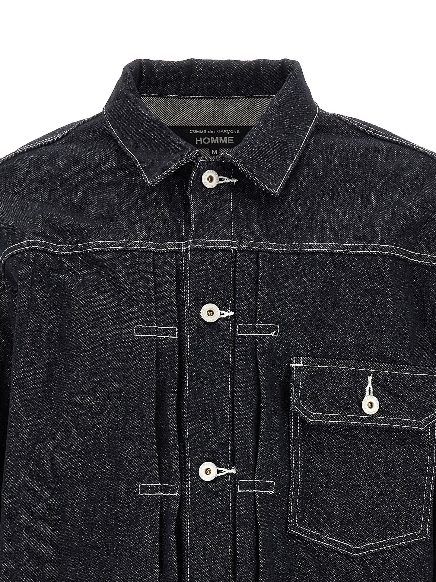 Comme Des Garçons Blue Cotton Denim Jacket
