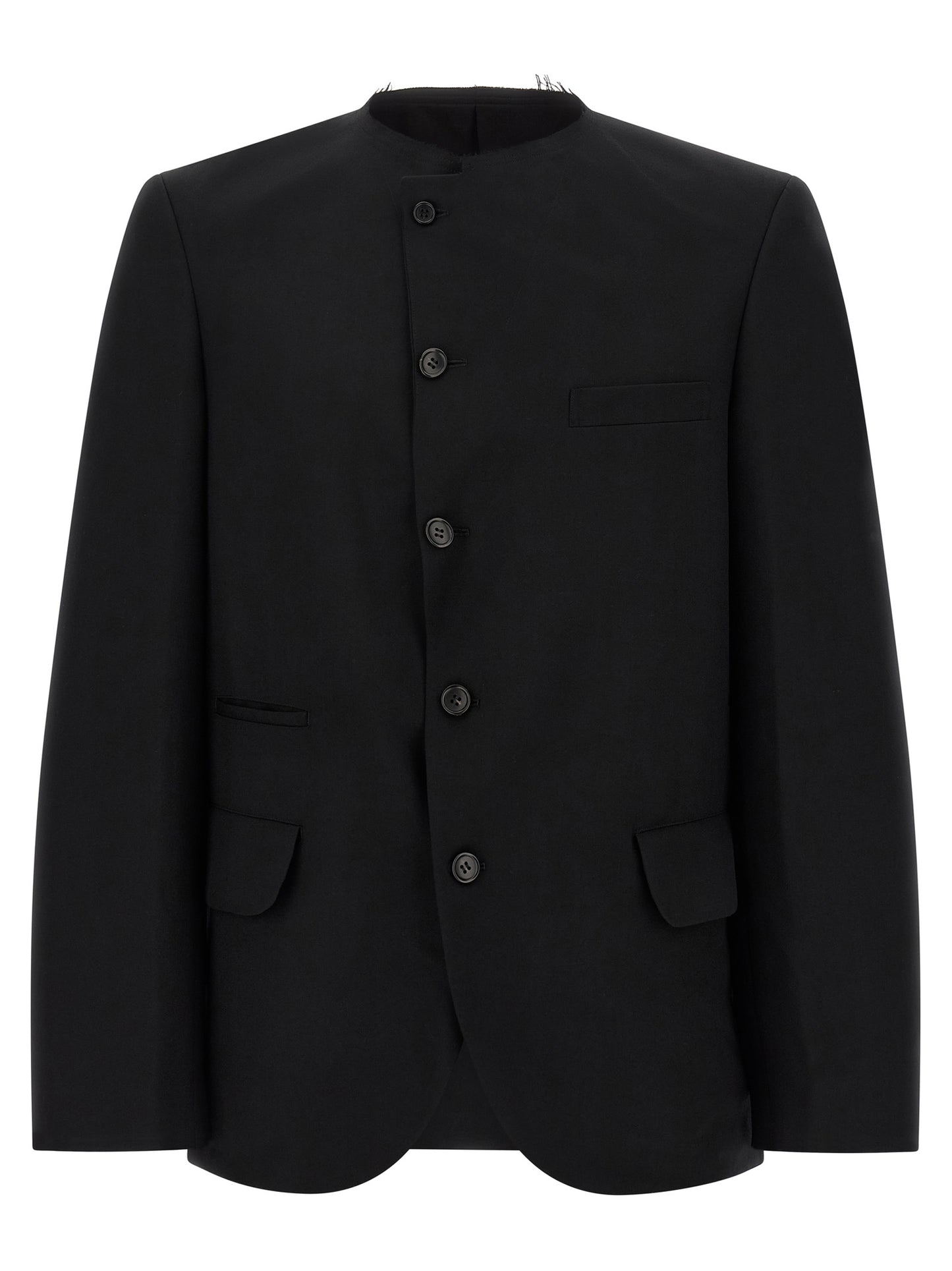 Comme Des Garçons Black Wool Blazer