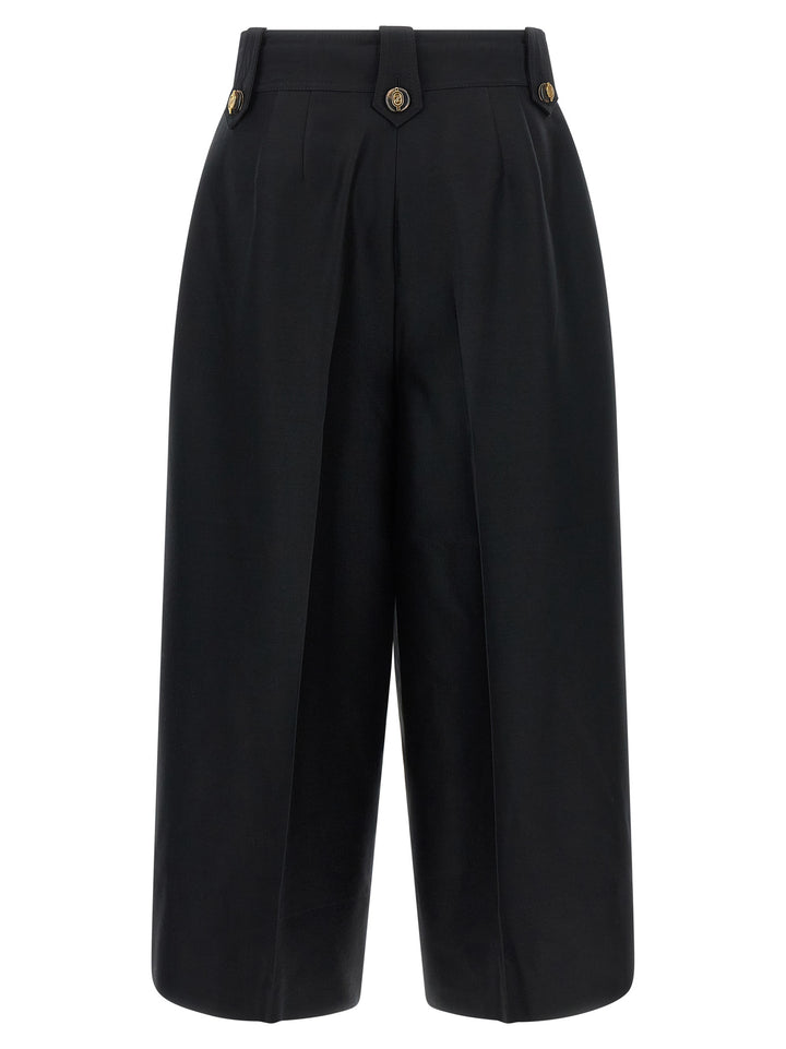 Zimmermann Black Wool Cropped Pants