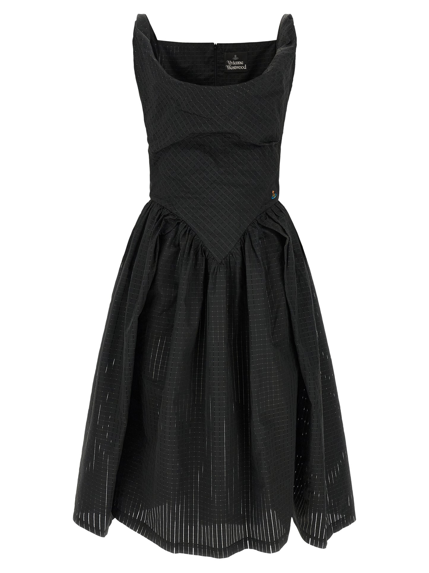 Vivienne Westwood Black Polyester Midi Dress