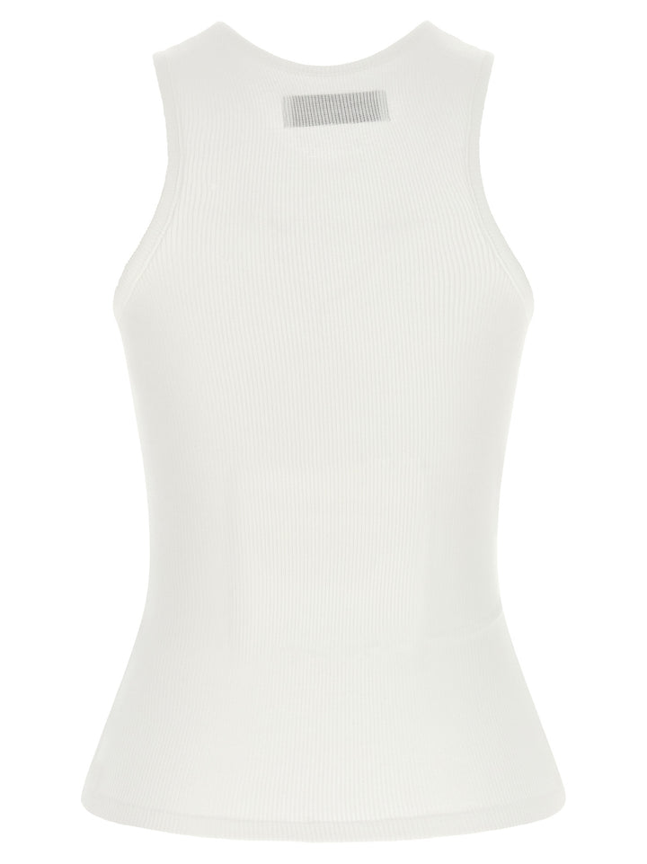 Vivienne Westwood White Viscose Sleeveles T-Shirt