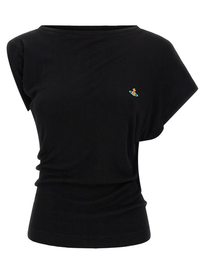 Vivienne Westwood Black Viscose T-Shirt
