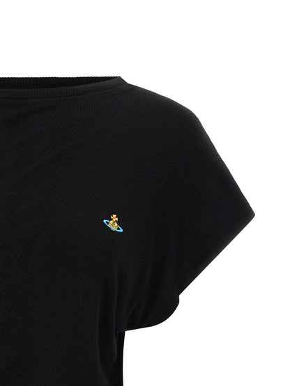 Vivienne Westwood Black Viscose T-Shirt