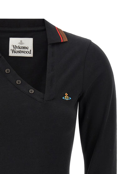 Vivienne Westwood Black Cotton Polo Shirt