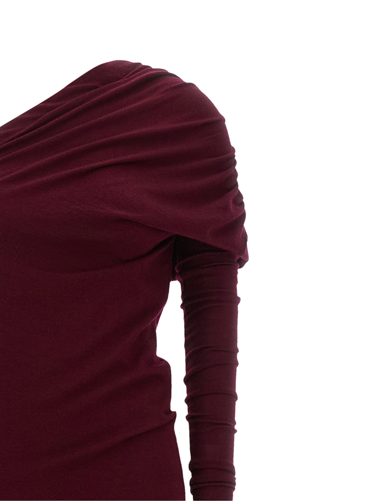 Armarium Bordeaux Merino Wool Long Dress