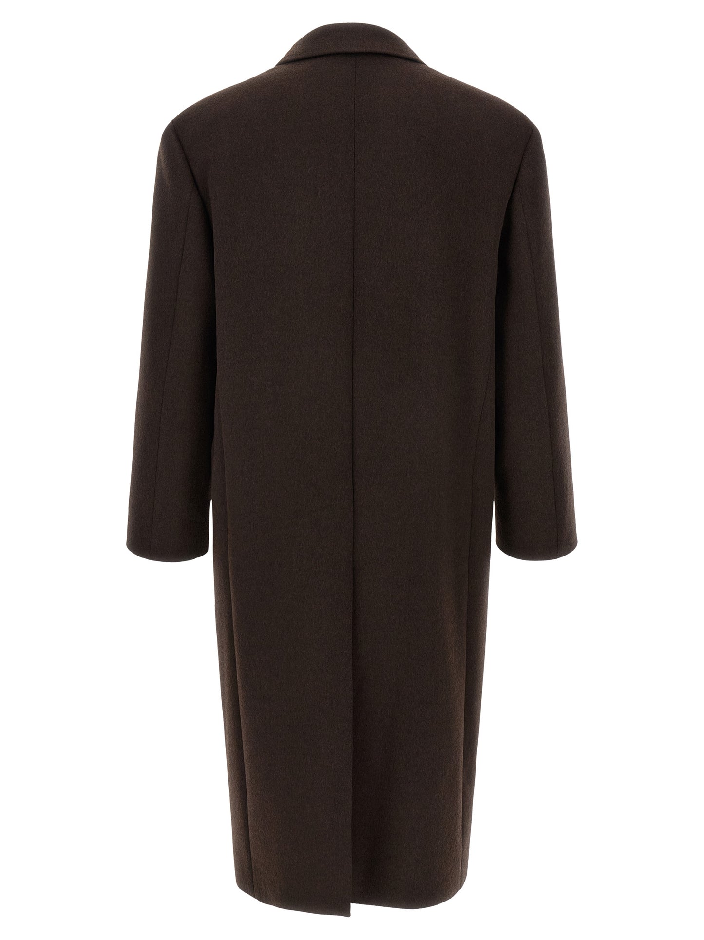 Saint Laurent Brown Wool Coat