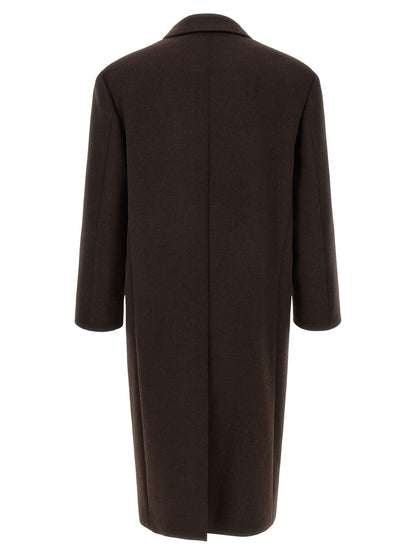 Saint Laurent Brown Wool Coat