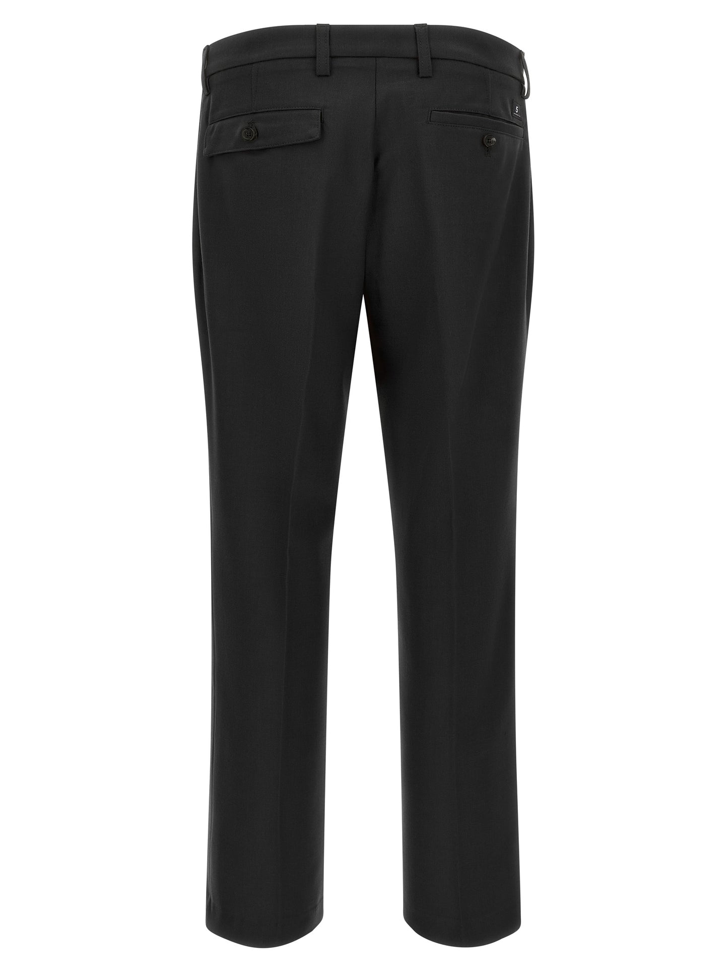 Department 5 Black Polyester Chino Pants