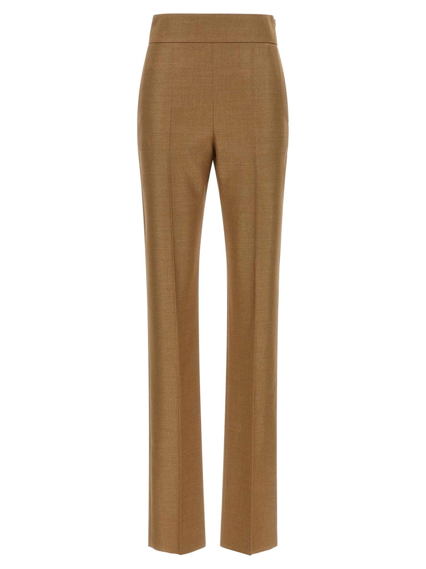 Valentino Garavani Beige Virgin Wool Dress Pants