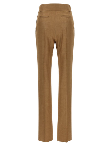 Valentino Garavani Beige Virgin Wool Dress Pants