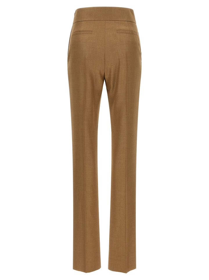 Valentino Garavani Beige Virgin Wool Dress Pants