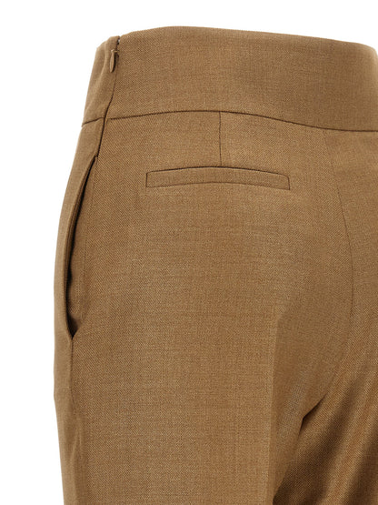Valentino Garavani Beige Virgin Wool Dress Pants