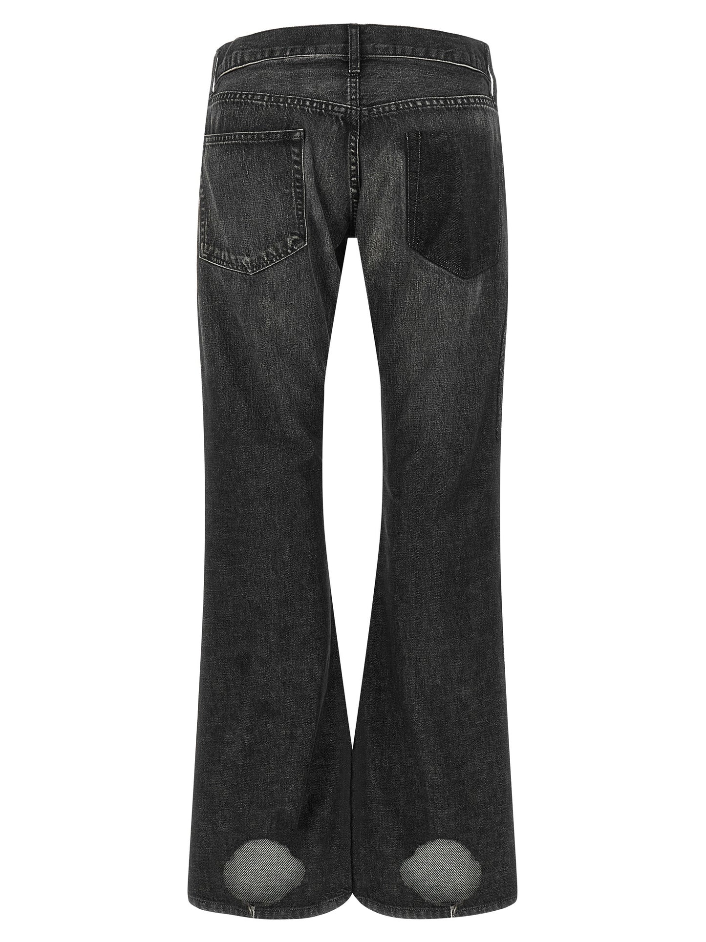 Junya Watanabe Black Cotton Flared Jeans