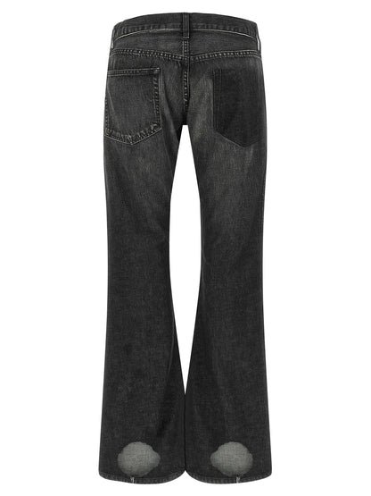 Junya Watanabe Black Cotton Flared Jeans