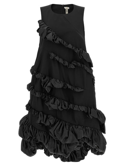 Comme Des Garçons Black Polyester Short Dress