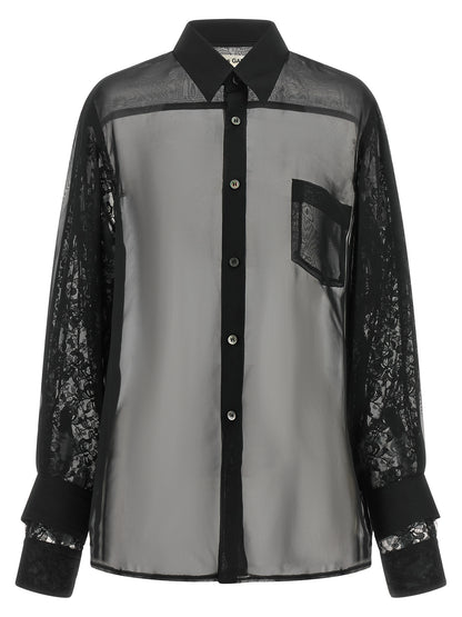 Comme Des Garçons Black Polyester Blouse