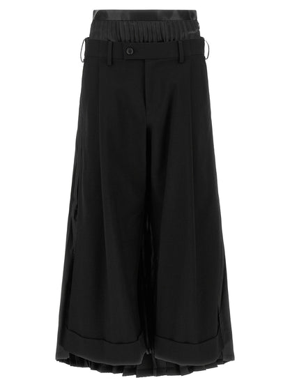 Junya Watanabe Black Wool Casual Pants