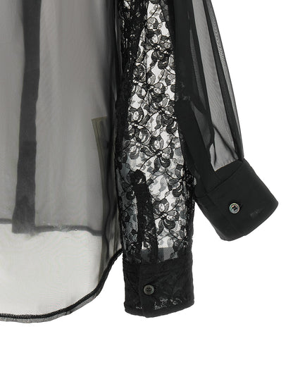 Comme Des Garçons Black Polyester Blouse