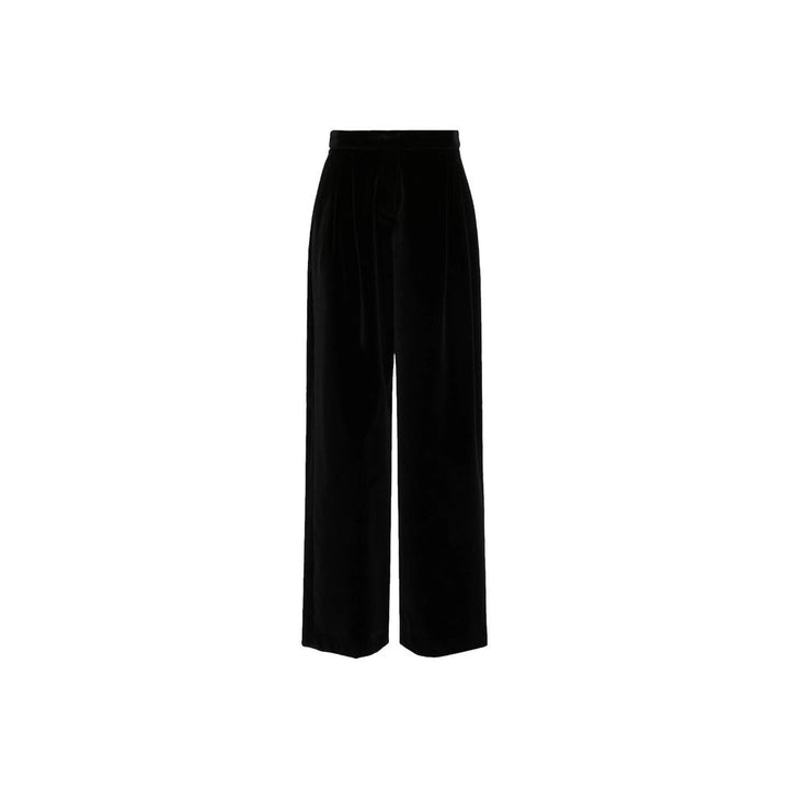 Max Mara Black Cotton Casual Pants