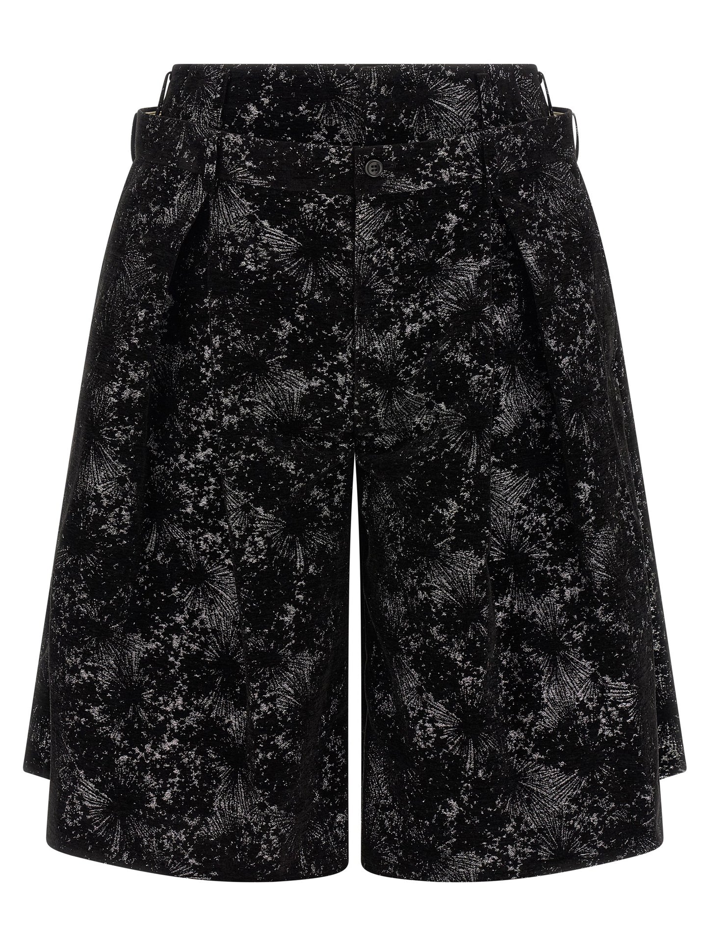 Comme Des Garçons Black Polyester Bermuda Shorts