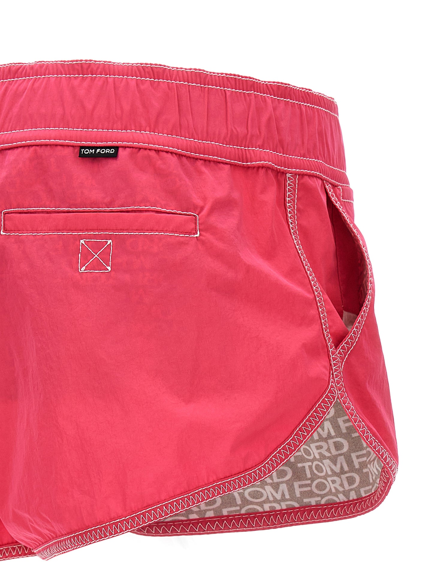 Tom Ford Fuchsia Polyamide Bermuda Shorts