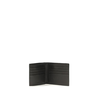 Prada Black Calf Leather Bos Taurus Wallet