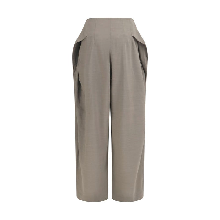 Jacquemus Gray Wool Oves Aries Flared Pants