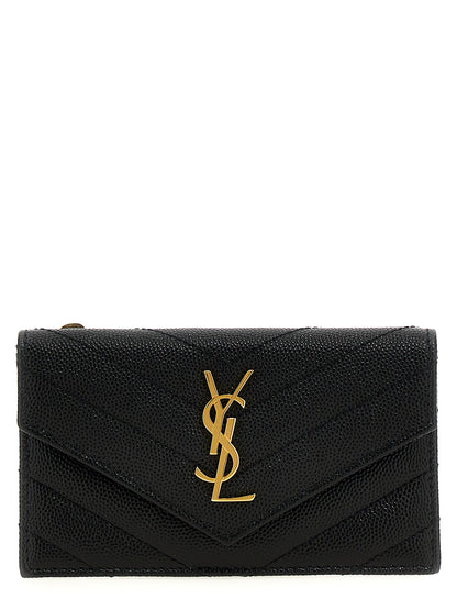 Saint Laurent Black Calfskin Cardholder