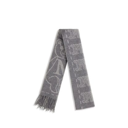 Max Mara Gray Cashmere Scarf