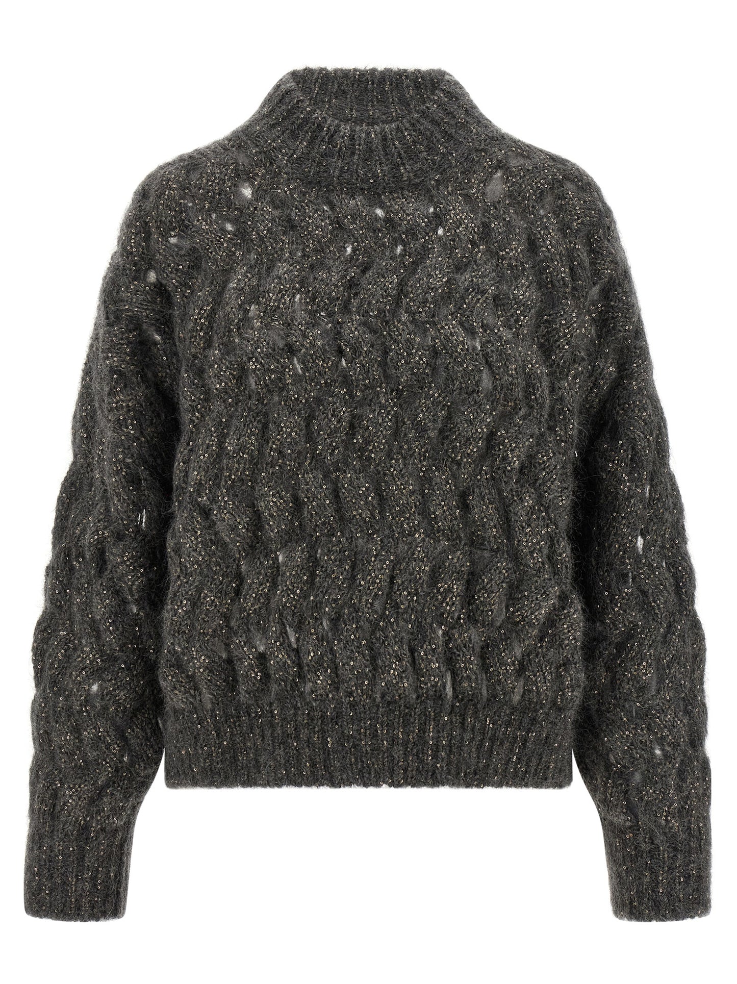 Brunello Cucinelli Gray Wool Cardigan