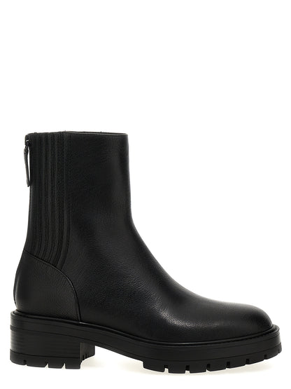 Aquazzura Black Calfskin Ankle Boots