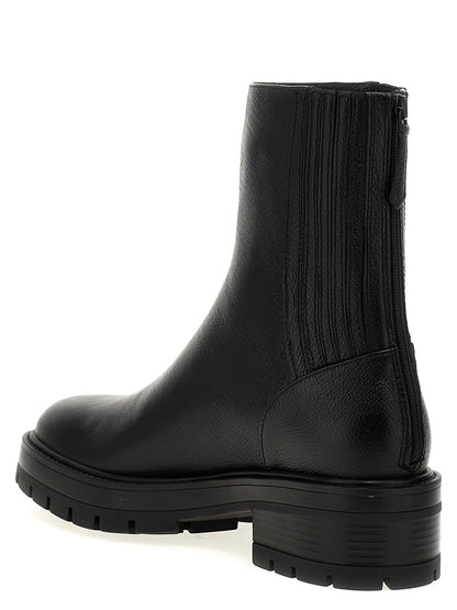 Aquazzura Black Calfskin Ankle Boots