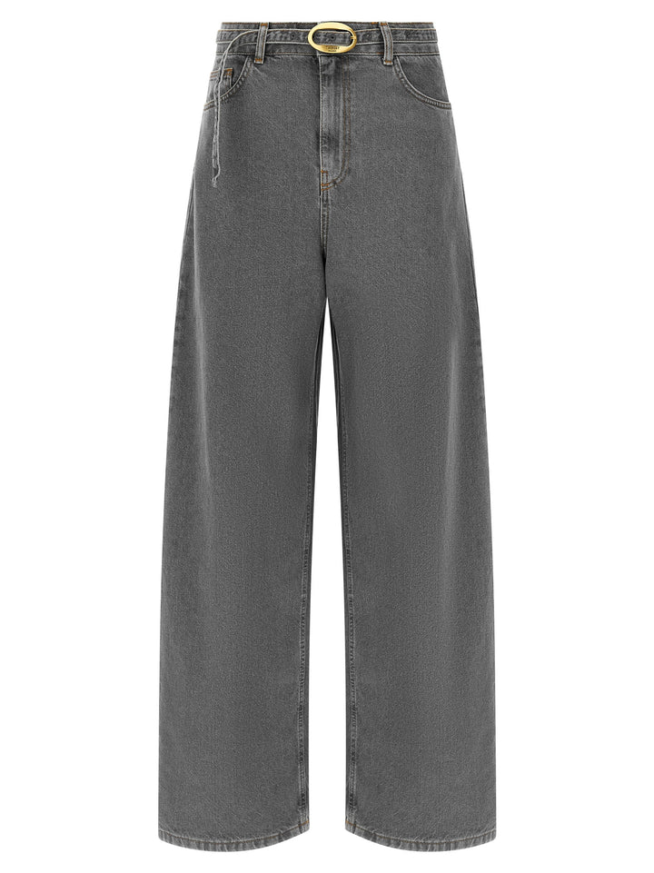 Twinset Gray Cotton Jeans Denim